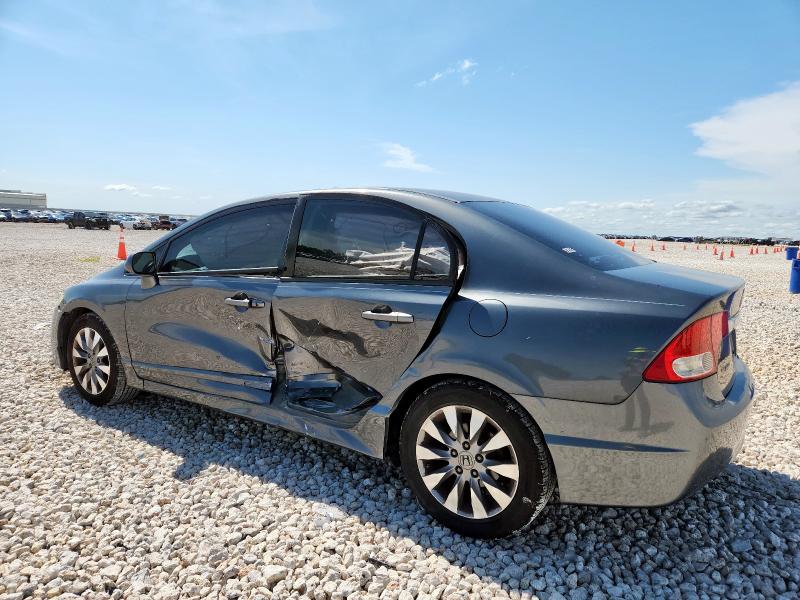 2HGFA168X9H312038 - 2009 HONDA CIVIC EX GRAY photo 2