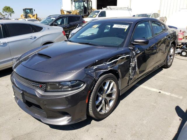 2C3CDXHG0NH173147 - 2022 DODGE CHARGER GT GRAY photo 1