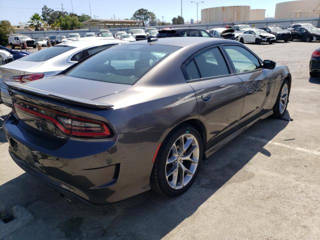 2C3CDXHG0NH173147 - 2022 DODGE CHARGER GT GRAY photo 3