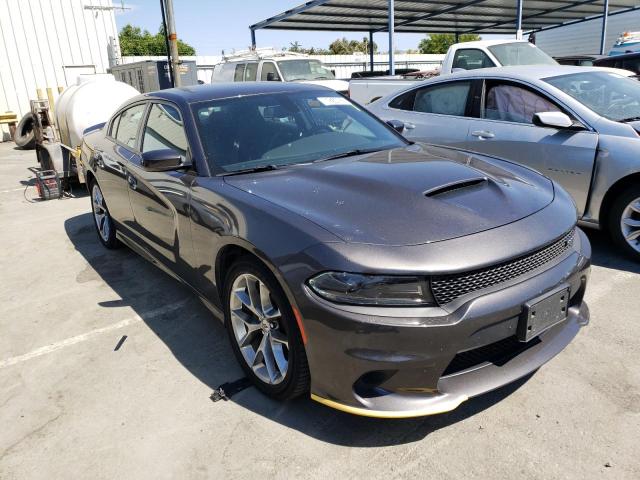 2C3CDXHG0NH173147 - 2022 DODGE CHARGER GT GRAY photo 4