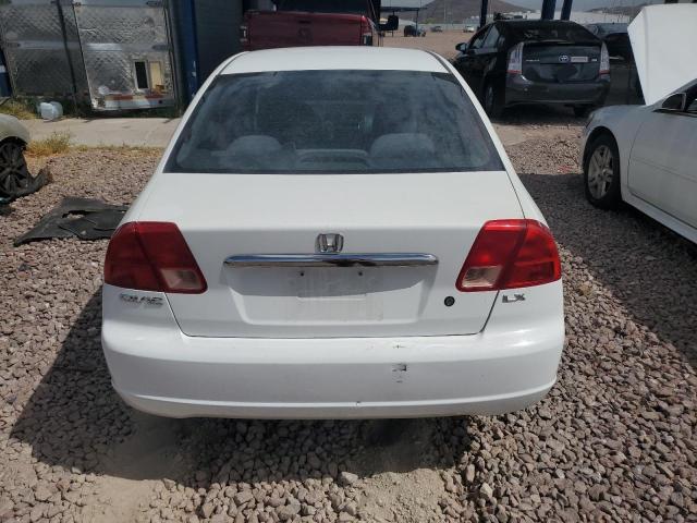 2HGES16571H610193 - 2001 HONDA CIVIC LX WHITE photo 6