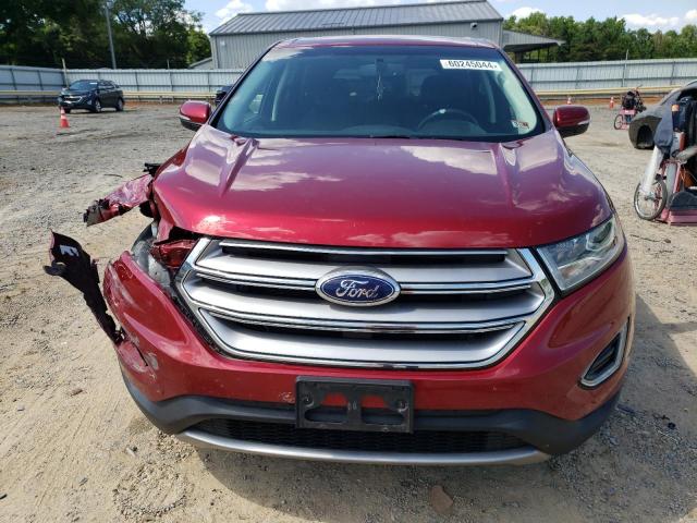 2FMTK4J97FBB70189 - 2015 FORD EDGE SEL RED photo 5