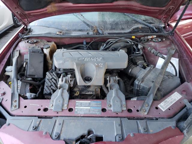 2G2WP522651240378 - 2005 PONTIAC GRAND PRIX 勃艮第红 照片 11