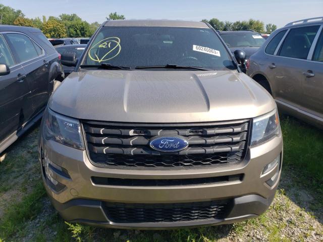 1FM5K8AR9JGB58840 - 2018 FORD EXPLORER POLICE INTERCEPTOR GOLD photo 5