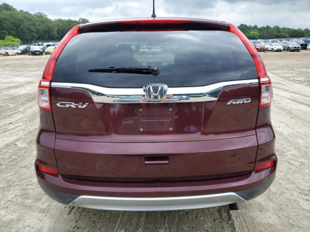 2HKRM4H59FH698932 - 2015 HONDA CR-V EX BURGUNDY photo 6