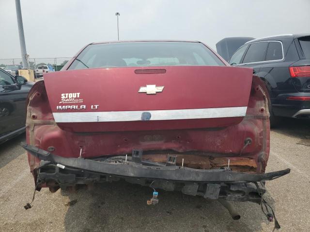 2G1WT57N191316386 - 2009 CHEVROLET IMPALA 1LT RED photo 6