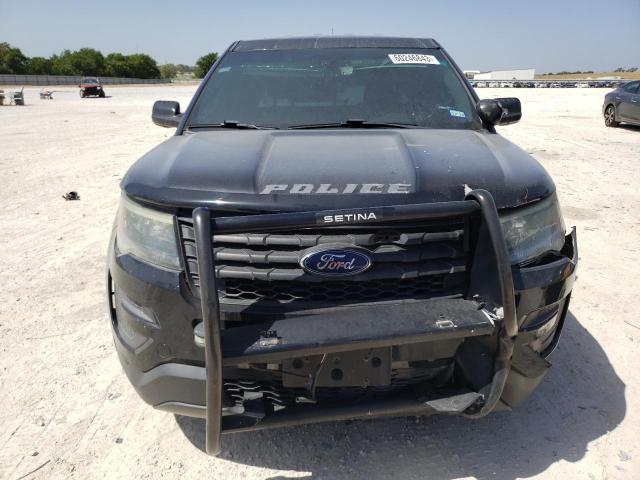 1FM5K8AR0GGB97616 - 2016 FORD EXPLORER POLICE INTERCEPTOR BLACK photo 5