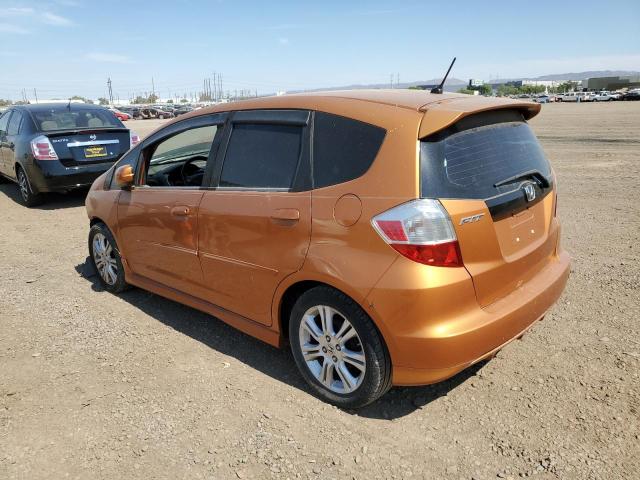 JHMGE88449S028406 - 2009 HONDA FIT SPORT ORANGE photo 2