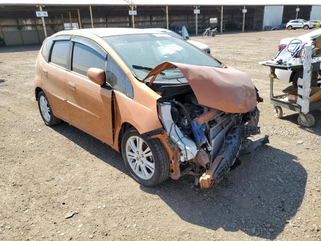 JHMGE88449S028406 - 2009 HONDA FIT SPORT ORANGE photo 4