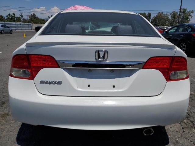 2HGFA16669H322421 - 2009 HONDA CIVIC LX-S Blanc photo 6