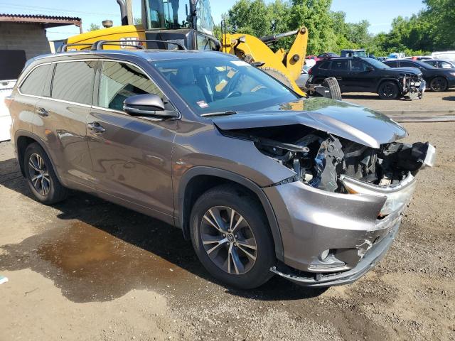5TDJKRFH2GS500426 - 2016 TOYOTA HIGHLANDER XLE GRAY photo 4