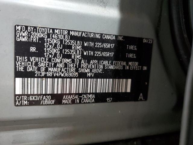 2T3P1RFV4PW369095 - 2023 TOYOTA RAV4 XLE Boz foto 13