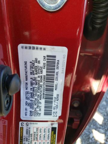 1NXBR30E37Z919968 - 2007 TOYOTA COROLLA CE RED photo 12