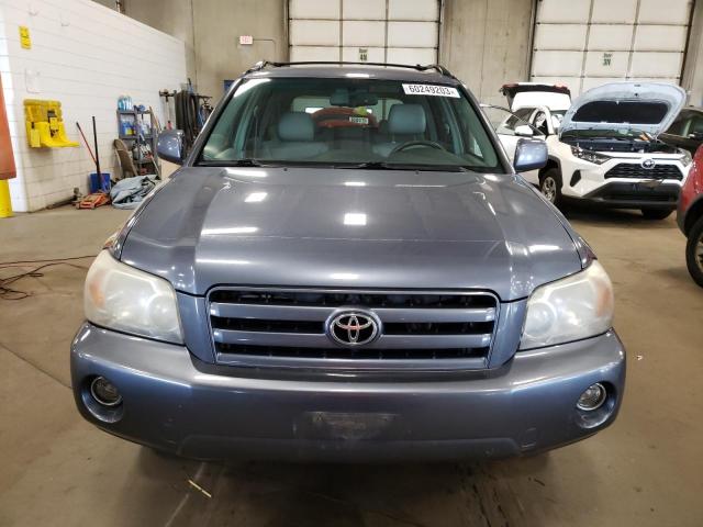 JTEEP21AX70213709 - 2007 TOYOTA HIGHLANDER SPORT BLUE photo 5