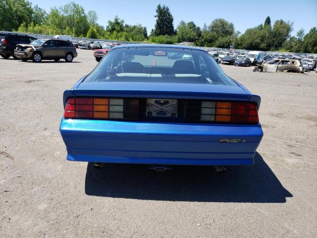 1G1FP23T3ML149460 - 1991 CHEVROLET CAMARO RS BLUE photo 6