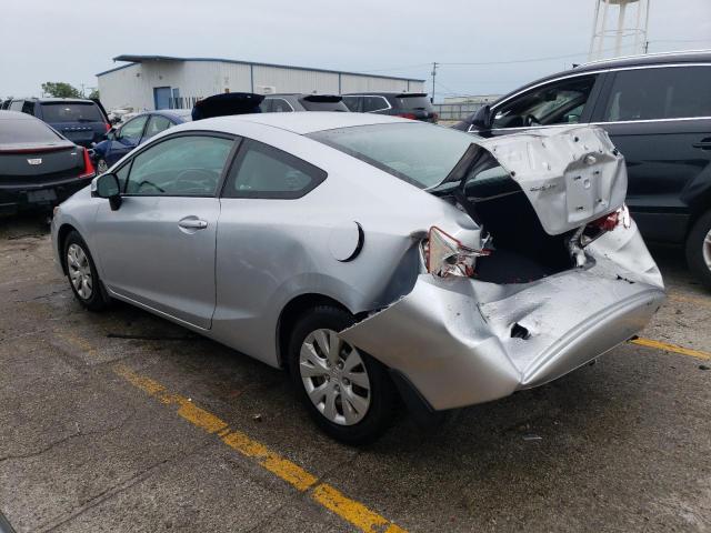 2HGFG3B50CH561655 - 2012 HONDA CIVIC LX SILVER photo 2