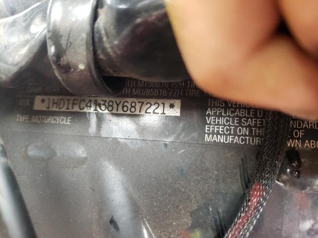 1HD1FC4138Y687221 - 2008 HARLEY-DAVIDSON FLHTCUI 栗色 照片 10