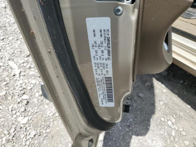 2C4RC1CG5DR777346 - 2013 CHRYSLER TOWN & COU TOURING L GOLD photo 13