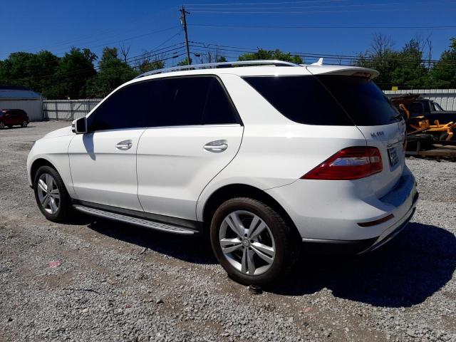 4JGDA5HB2FA474144 - 2015 MERCEDES-BENZ ML 350 4MATIC WHITE photo 2