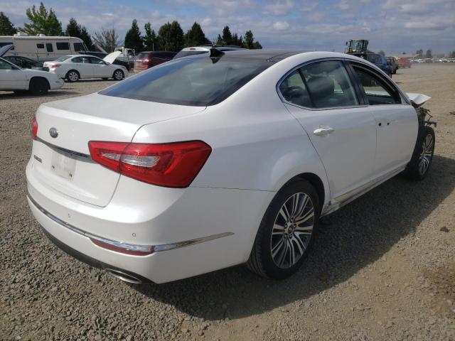 KNALN4D72E5124761 - 2014 KIA CADENZA PREMIUM WHITE photo 4