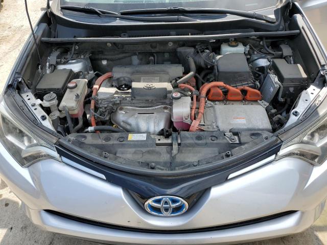 JTMRJREV6GD042768 - 2016 TOYOTA RAV4 HV XLE SILVER photo 12