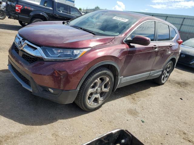 7FARW2H8XJE006245 - 2018 HONDA CR-V EXL MAROON photo 1