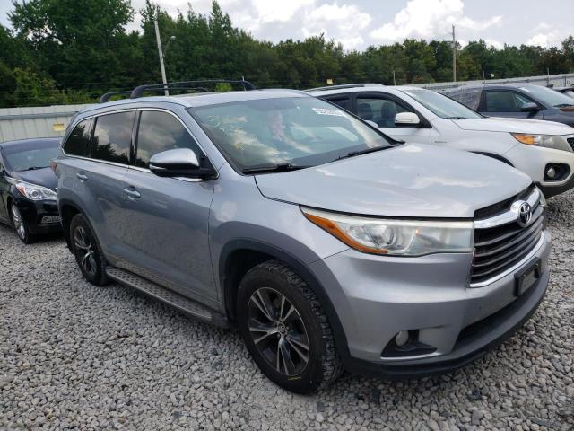 5TDKKRFH5GS174688 - 2016 TOYOTA HIGHLANDER XLE GRAY photo 4