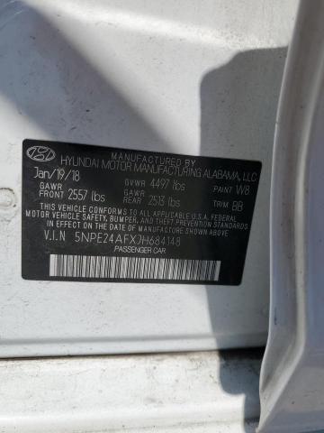 5NPE24AFXJH684148 - 2018 HYUNDAI SONATA SE WHITE photo 12