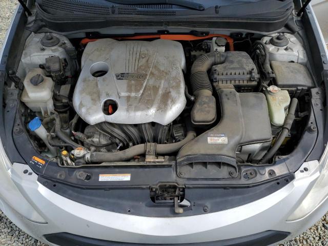 KMHEC4A45FA125497 - 2015 HYUNDAI SONATA HYBRID SILVER photo 11