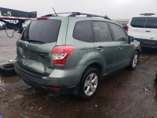 JF2SJADCXFH566307 - 2015 SUBARU FORESTER 2.5I PREMIUM GREEN photo 3