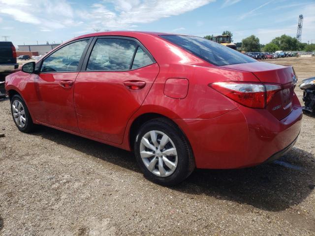 2T1BURHE1GC536988 - 2016 TOYOTA COROLLA L RED photo 2