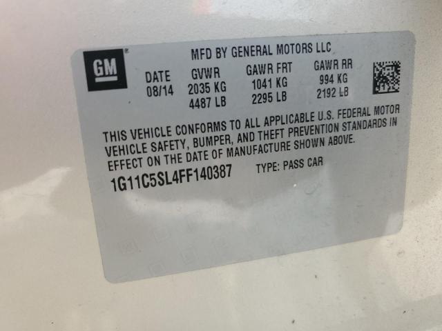 1G11C5SL4FF140387 - 2015 CHEVROLET MALIBU 1LT TAN photo 12