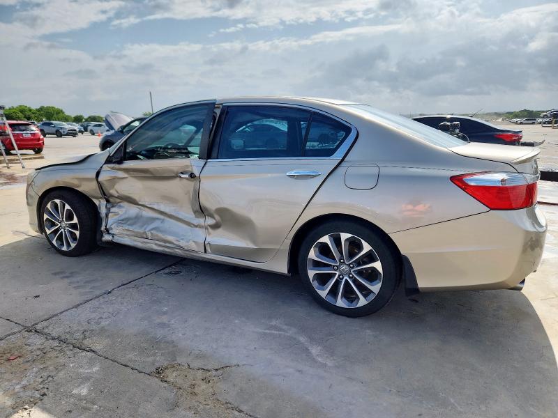 1HGCR2F53EA024720 - 2014 HONDA ACCORD SPORT BEIGE photo 2