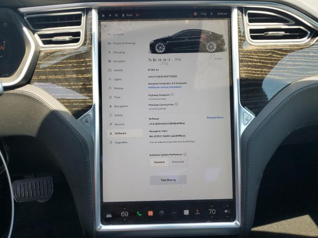 5YJSA1E12GF170238 - 2016 TESLA MODEL S 黑色 照片 9