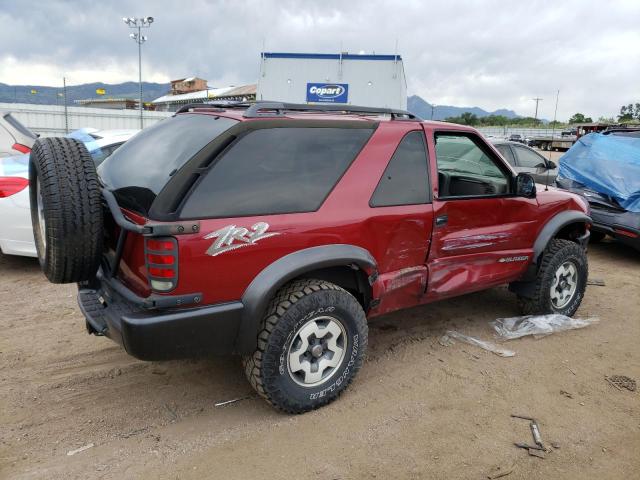 1GNCT18W12K102554 - 2002 CHEVROLET BLAZER RED photo 3