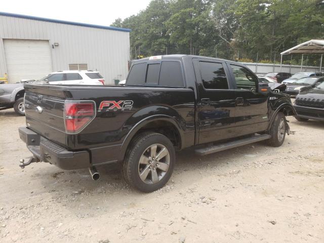 1FTFW1CT8DKD23291 - 2013 FORD F150 SUPERCREW BLACK photo 3