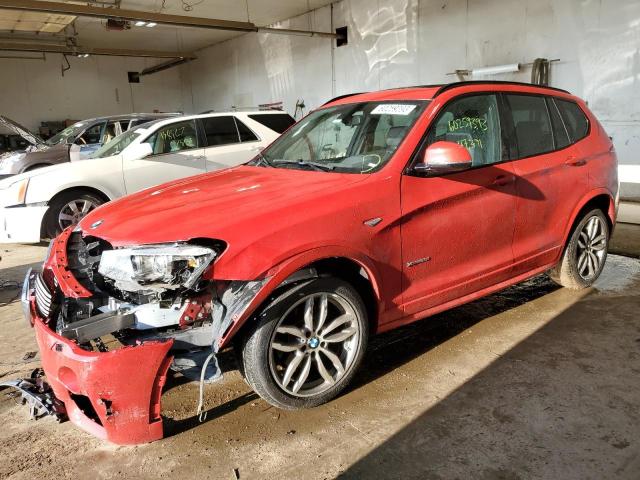 5UXWX7C5XF0K32604 - 2015 BMW X3 XDRIVE35I RED photo 1