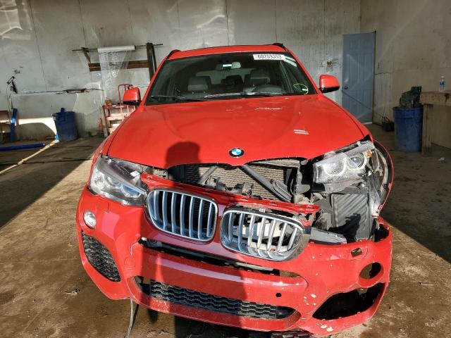 5UXWX7C5XF0K32604 - 2015 BMW X3 XDRIVE35I RED photo 5
