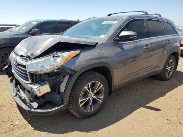 5TDJKRFH1GS300279 - 2016 TOYOTA HIGHLANDER XLE Boz foto 1