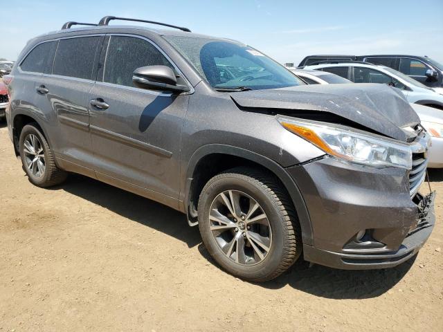 5TDJKRFH1GS300279 - 2016 TOYOTA HIGHLANDER XLE Boz foto 4