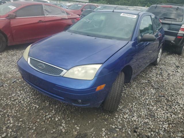 3FAFP31N15R109789 - 2005 FORD FOCUS ZX3 BLUE photo 1