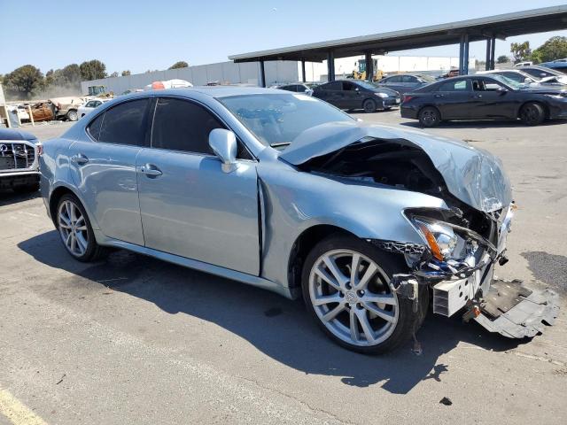 JTHBK262X75050231 - 2007 LEXUS IS 250 BLUE photo 4