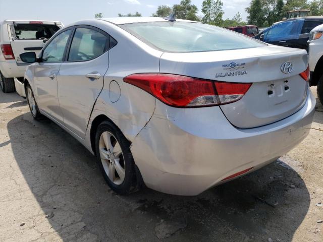 KMHDH4AE8DU639166 - 2013 HYUNDAI ELANTRA GLS SILVER photo 2