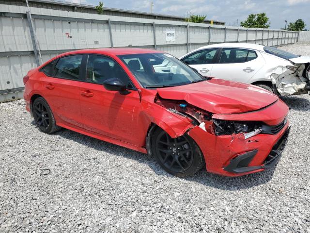 2HGFE2F55RH567244 - 2024 HONDA CIVIC SPORT RED photo 4