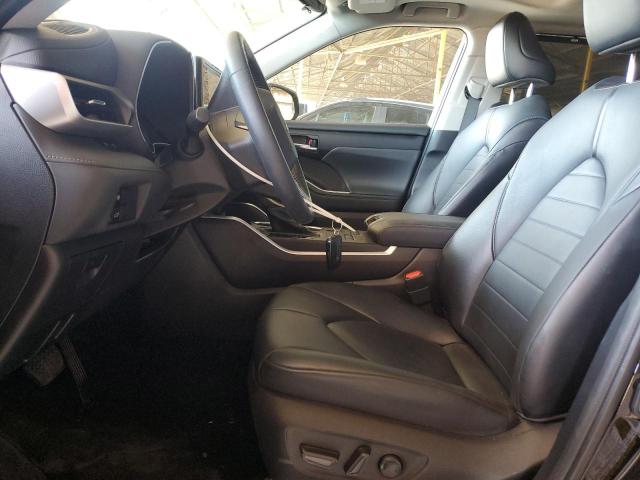 5TDHZRBH9MS110841 - 2021 TOYOTA HIGHLANDER XLE BLACK photo 7