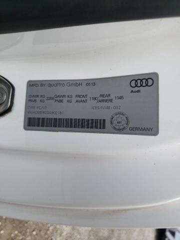 WUAC6BFR2DA902181 - 2013 AUDI RS5 WHITE photo 12