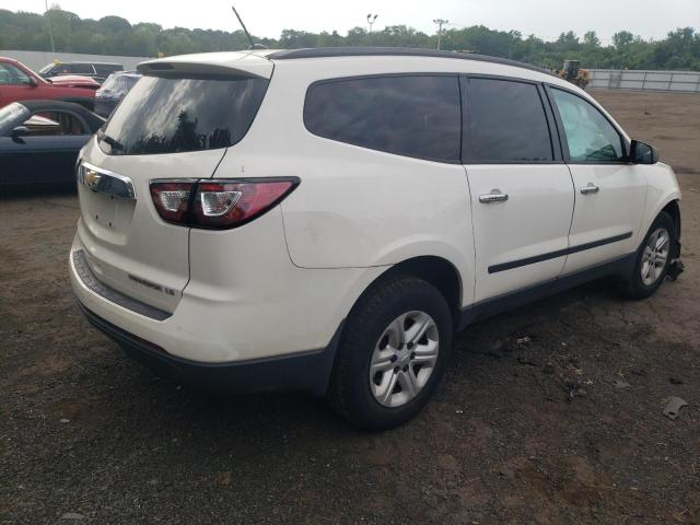 1GNKRFED0EJ107927 - 2014 CHEVROLET TRAVERSE LS WHITE photo 3