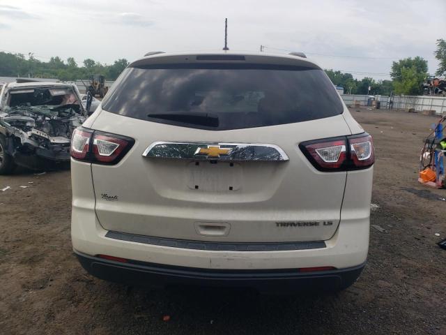 1GNKRFED0EJ107927 - 2014 CHEVROLET TRAVERSE LS WHITE photo 6