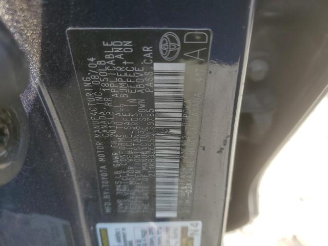 2T1KR32E55C359785 - 2005 TOYOTA COROLLA MA XR BLUE photo 12