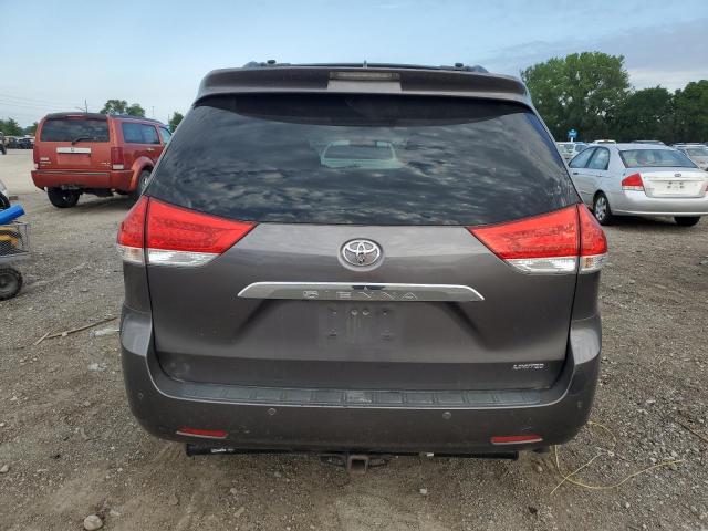 5TDYK3DC9BS034649 - 2011 TOYOTA SIENNA XLE GRAY photo 6